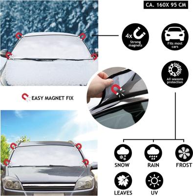 Auto zonnenscherm alle jaargetijden