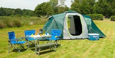 Coleman spruce falls 4 tent (donkergroen/lichtgrijs)