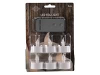 LED Theelichten kaart a 6 stuks + remote - thumbnail