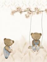 Dutch Cute Walls- Swinging Teddy 212x280cm - CW6127-2 - thumbnail