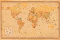 Poster Harper Collins Antique World Map 21 91,5x61cm, - thumbnail