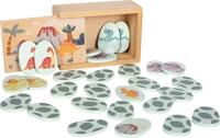 Small Foot - houten memospel dino in opbergdoos - thumbnail