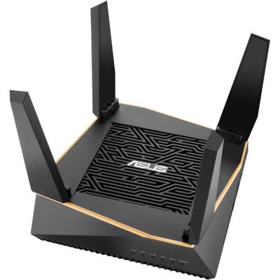 ASUS AiMesh AX6100 draadloze router Tri-band (2.4 GHz / 5 GHz / 5 GHz) Gigabit Ethernet Zwart ASUS AiMesh AX6100 draadloze router Tri-band (2.4 GHz / 5 GHz / 5 GHz) Gigabit Ethernet Zwart