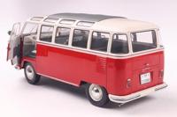 Solido Auto Volkswagen (VW) T1 21 WINDOWS rood/wit Kant-en-klaar model Personenauto (model) - thumbnail