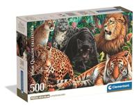 Clementoni legpuzzel wild cats, 500st. - thumbnail