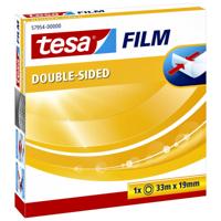 Dubbelzijdig plakband tesafilm® 33mx19mm transparant | 6 stuks - thumbnail