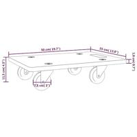 Meubelhondjes 2 st rechthoekig 250 kg 50x35x11,5 cm - thumbnail