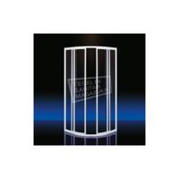 Douchecabine Plieger Class Kwartrond 92x185cm 3mm Glas Wit - thumbnail