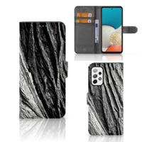 Book Style Case Samsung Galaxy A73 5G Boomschors Grijs - thumbnail