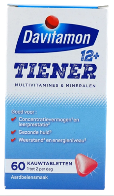Davitamon Multi 12+ Tiener Kauwtabletten Aardbei