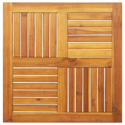 Tafelblad vierkant 70x70x2 cm massief acaciahout