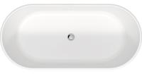 Vrijstaand Ligbad Duravit D-Neo 160x75x60 cm Met Overloop Mat Wit Duravit - thumbnail