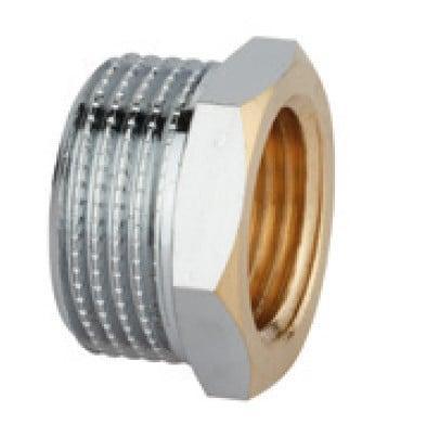 Kirchhoff Messing verloopstuk, chroom, 1/2"ET x 3/8"IT - 989331155