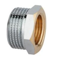 Kirchhoff Messing verloopstuk, chroom, 1/2"ET x 3/8"IT - 989331155 - thumbnail