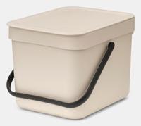 Brabantia Sort & Go afvalemmer 6 liter Soft Beige - thumbnail