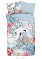 HIP Dekbedovertrek "mandala&apos;s en pinguins" - Multi - (140x200/220 cm) - Katoen Flanel - thumbnail