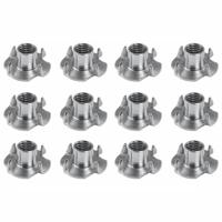 Stalen inslagmoer verzinkt rond ø 0,9 cm en hoogte 1,1 cm (M8) - 12 stuks - thumbnail