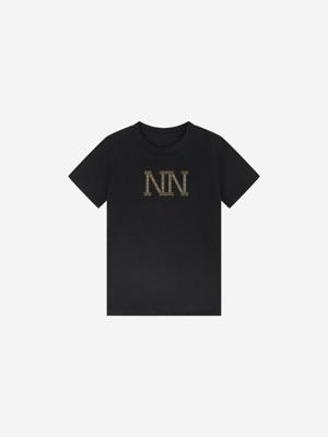 Nik&Nik winter t-shirt meisjes - zwart - Stud