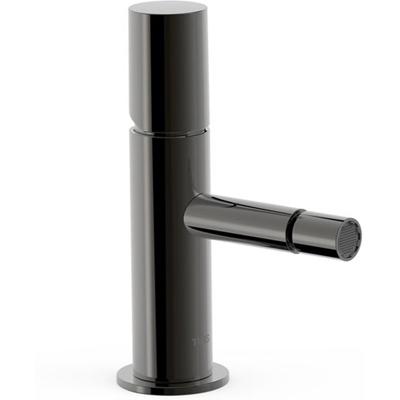 Bidetkraan Tres Study | Opbouw | Mengkraan | 1-knop | Rond | Zwart metallic