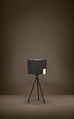 Stars of Light SchemerlampTortola 1 Ø 26cm - zwart met goud - 39965