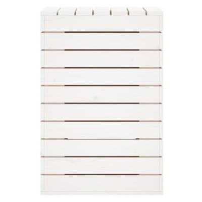 Wasmand 44x44x66 cm massief grenenhout wit Wasmand 44x44x66 cm massief grenenhout wit