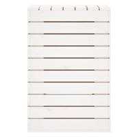 Wasmand 44x44x66 cm massief grenenhout wit - thumbnail