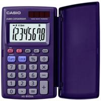 Casio HS-8VERA Zakrekenmachine Donkerblauw Aantal displayposities: 8 werkt op zonne-energie, werkt op batterijen (l x b x h) 104 x 62.5 x 10 mm - thumbnail