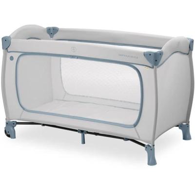 Reiswieg - HAUCK - SLEEP N PLAY GO PLUS - 60 x 120 cm - Vanaf de geboorte - Opvouwbaar - Wielen - Dusty Blue