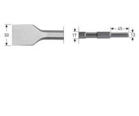 Rotec Brede spade-beitel 50x280mm 6k-17mm - thumbnail