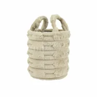 Mand Polyester Lichtbruin Ø20cm - thumbnail