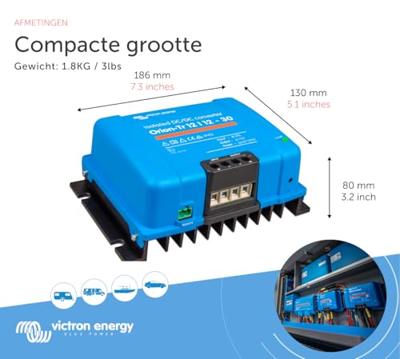 Victron Energy Orion-Tr 12/12-30A Converter 360 W 12 V - 12.2 V Op afstand bedienbaar Victron Energy Orion-Tr 12/12-30A Converter 360 W 12 V - 12.2 V Op afstand bedienbaar