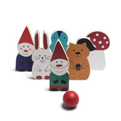 BS Toys houten bowlingspel bosvrienden, 7dlg.