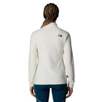 The North Face 100 Glacier Full Zip Fleece Dames White Dune/NPF L - thumbnail