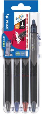 Pilot intrekbare roller FriXion Point Clicker 05 2 Go, fijne punt, blister met 4 stuks Pilot intrekbare roller FriXion Point Clicker 05 2 Go, fijne punt, blister met 4 stuks