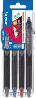 Pilot intrekbare roller FriXion Point Clicker 05 2 Go, fijne punt, blister met 4 stuks - thumbnail