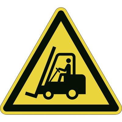 Durable 173404 Symbool -waarschuwing voor heftrucks- Geel, Zwart 1 stuk(s) (l x b x h) 430 x 430 x 0.4 mm