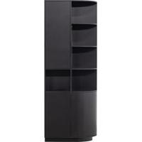 WOOOD Opbergkast 'Finca' Rechts, Mat zwart, 210 x 78cm - thumbnail