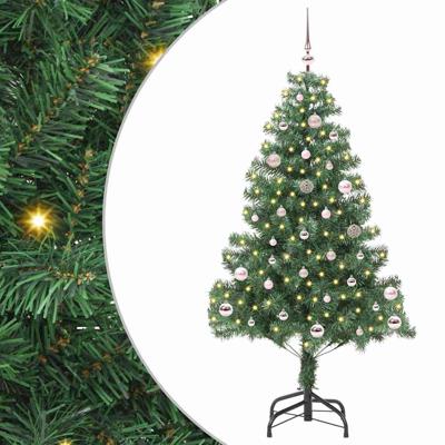 VidaXL Kerstboom met 150 led met standaard groen 150 cm pvc