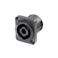 Neutrik NL2MPXX Luidsprekerconnector Flensbus, contacten recht Aantal polen: 2 Zwart 1 stuk(s) - thumbnail