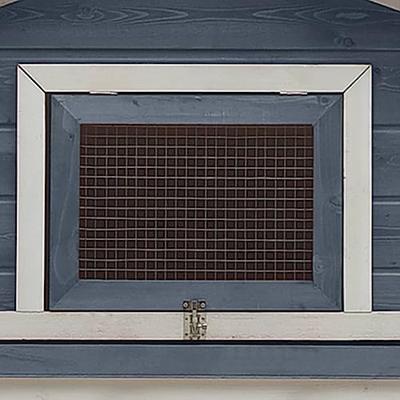 VidaXL Konijnenhok 310x70x87 cm massief grenen- en vurenhout grijs