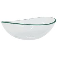 VidaXL Wasbak 54,5x35x15,5 cm gehard glas transparant - thumbnail
