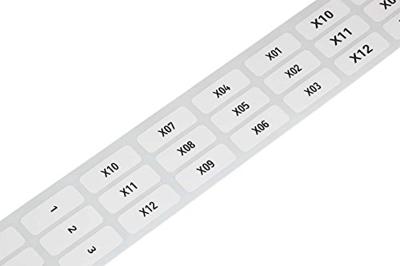 WAGO 210-808 Etiket voor thermotransferbedrukking 25 x 9.5 mm Kleur van het label: Wit Aantal etiketten: 1500