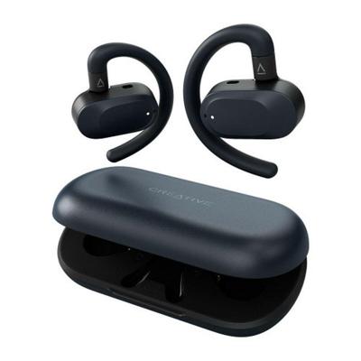 Creative Outlier GO TWS On Ear headset Bluetooth Stereo Zwart Bestand tegen zweet, Waterbestendig, Indicator voor batterijstatus, Incl. oplaad- en