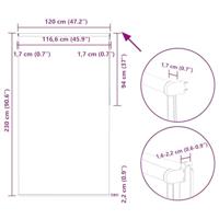 Rolgordijn verduisterend 120x230 cm stofbreedte 116,6 cm wit - thumbnail
