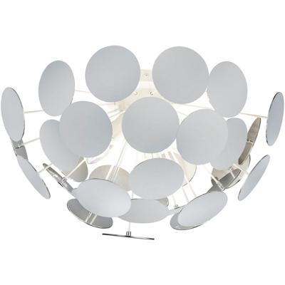 LED Plafondlamp Rond - E14 Fitting - 3-lichts - Mat Wit Aluminium