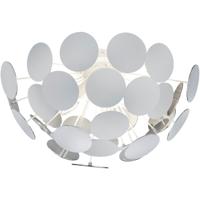 LED Plafondlamp Rond - E14 Fitting - 3-lichts - Mat Wit Aluminium - thumbnail