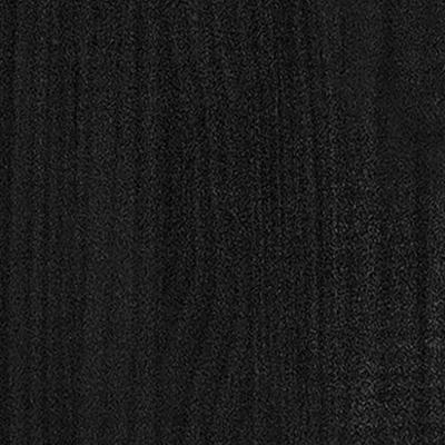 Boekenkast 80x35x71 cm massief grenenhout zwart