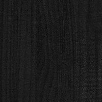 Boekenkast 80x35x71 cm massief grenenhout zwart - thumbnail