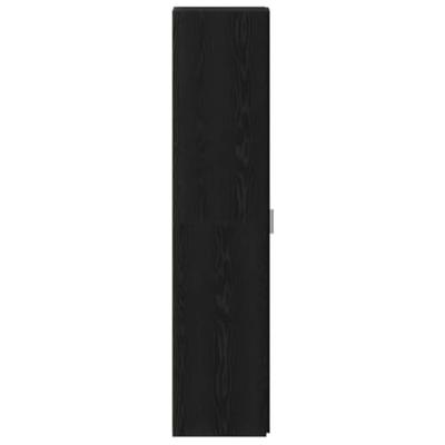 Hoge kast 2 pcs Zwart Eiken 30 x 42,5 x 185 cm