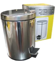 Kleine pedaalemmer 5 ltr RVS - thumbnail